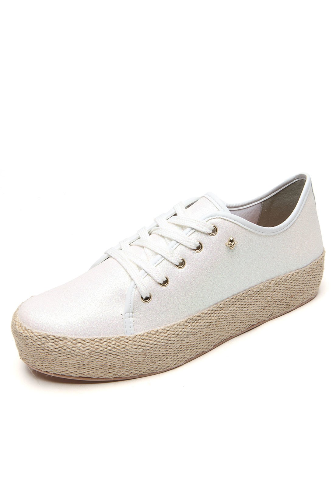 tenis flatform cravo e canela